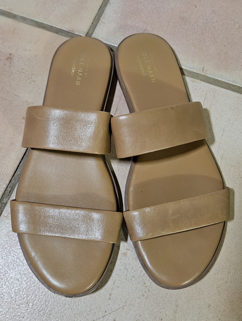 Cole Haan Findra Double Strap Flat Slide Sandals